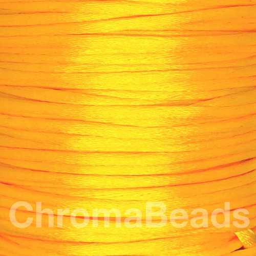 Saffron 2mm satin rattail cord