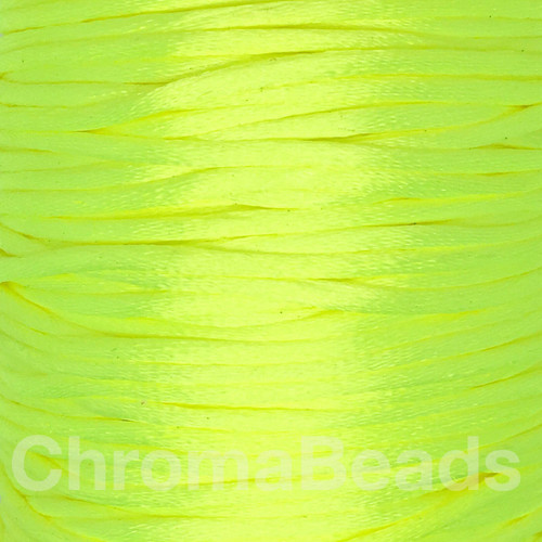 Luminous Yellow 2mm Satin Rattail Cord