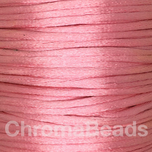 Dusky Pink 2mm Satin Rattail cord