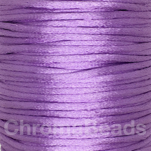 Lavender 2mm satin rattail cord