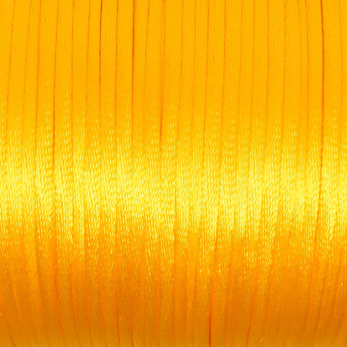 Orange 2mm Satin Rattail Cord (90m)