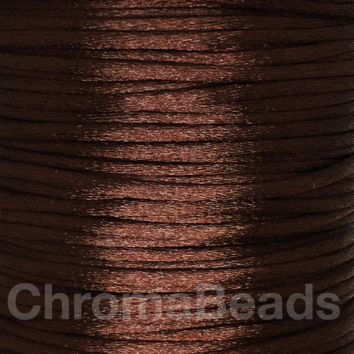 Reel of Nylon Cord (Rattail) - Mahogany, approx 72m