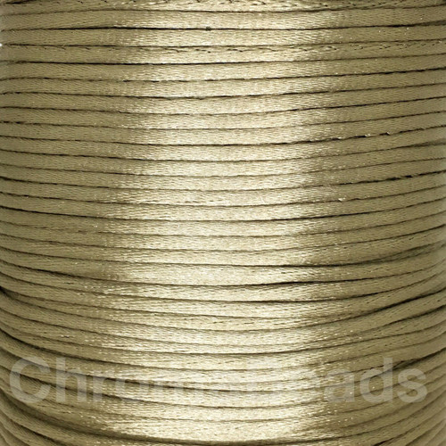 Reel of Nylon Cord (Rattail) - Taupe, approx 225m