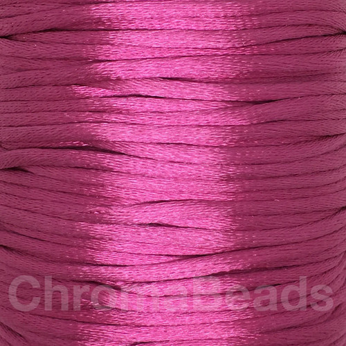 Reel of Nylon Cord (Rattail) - Cerise, approx 45m