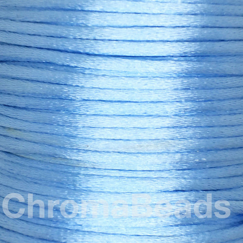 Reel of Nylon Cord (Rattail) - Pale Blue, approx 72m