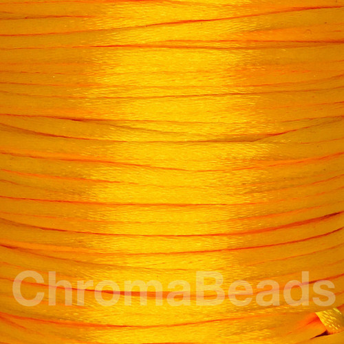 Reel of Nylon Cord (Rattail) - Saffron, approx 45m