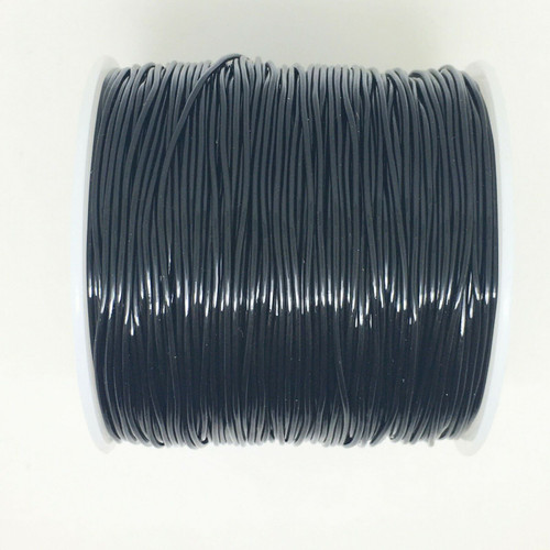 1.0mm Crystal Tec elastic thread, 100m wholesale reel - black