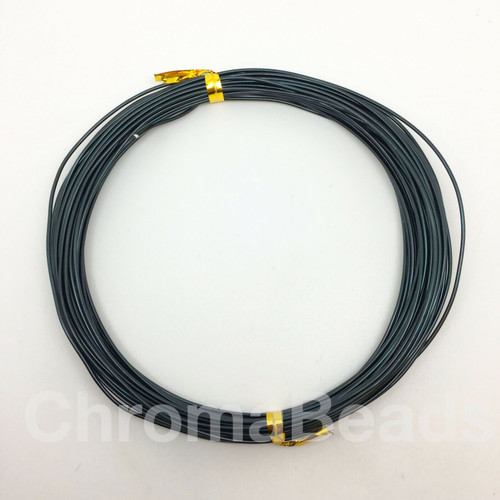 10m Aluminium Wire, 1.0mm thick - Black