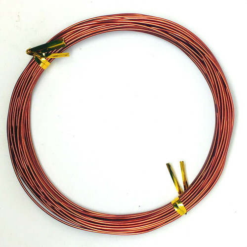 10m Aluminium Wire, 1.0mm thick - Russet