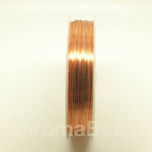 Roll of Copper Wire, 0.3mm thickness, ROSE GOLD colour, approx 26m length
