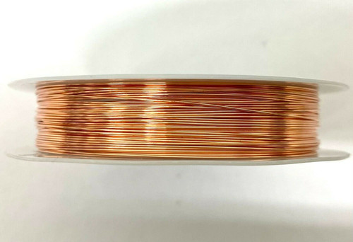 Roll of Copper Wire, 0.5mm thickness, COPPER colour, approx 9m length