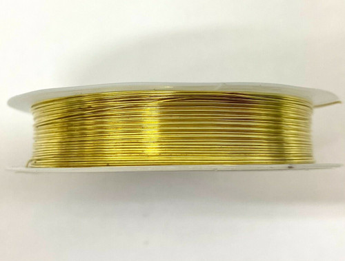 Roll of Copper Wire, 0.6mm thickness, GOLD colour, approx 6m length