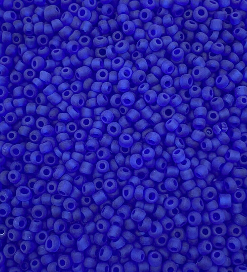 Deep Blue Frosted 11/0 seed beads