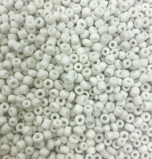 White Opaque 11/0 seed beads