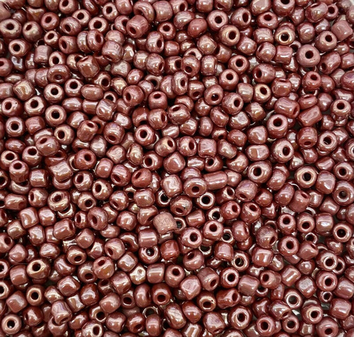 Burgundy Opaque Lustered 11/0 seed beads