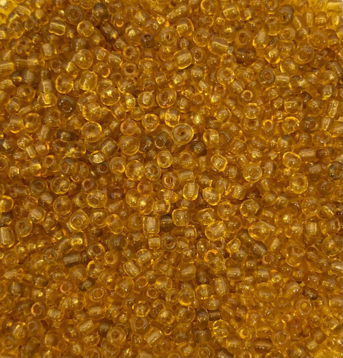 Amber Transparent 11/0 seed beads