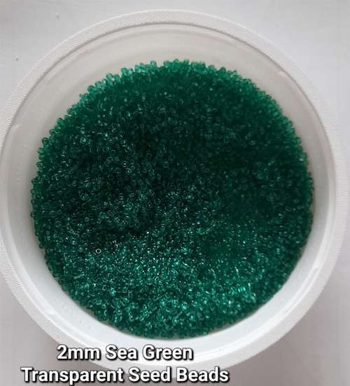 Sea Green Transparent 11/0 seed beads