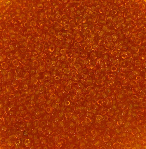 Orange Transparent 11/0 seed beads