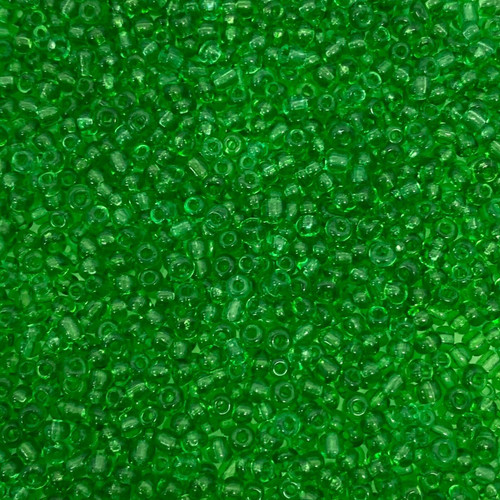 Green Transparent 11/0 seed beads
