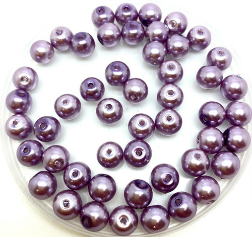 Heather 6mm Glass Pearls
