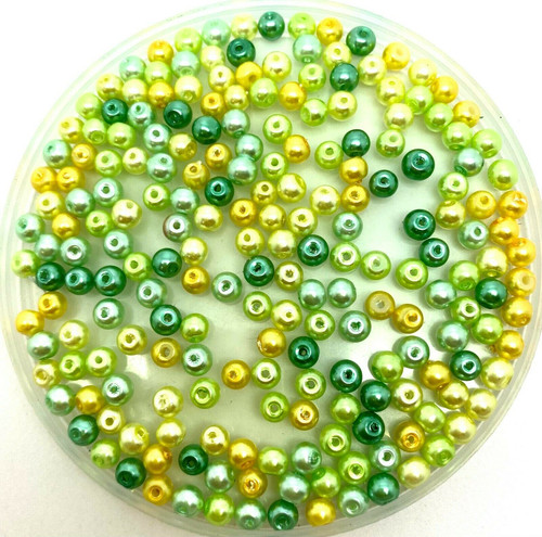 Spring Tones 8mm Glass Pearls