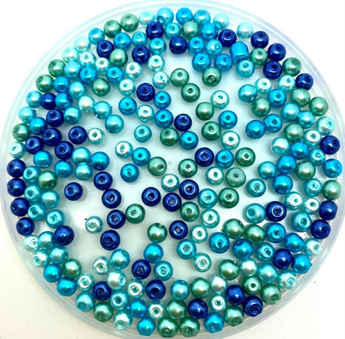 Ocean Waves 8mm Glass Pearls