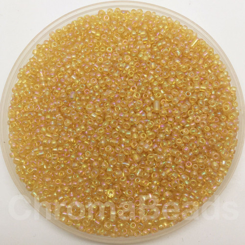 Golden Yellow Rainbow 11/0 seed beads