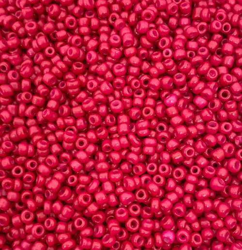 Hot Pink Opaque 6/0 seed beads