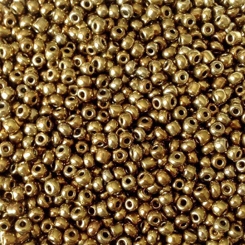 Brass Metallic 6/0 seed beads