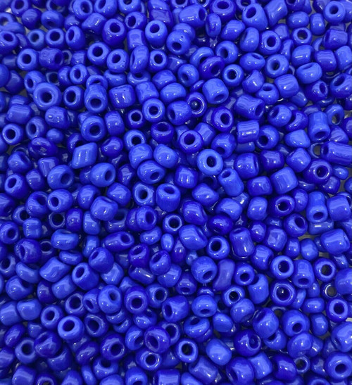 Deep Blue Opaque 6/0 seed beads