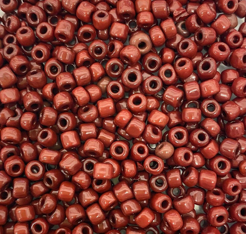 Oxblood Opaque 6/0 seed beads