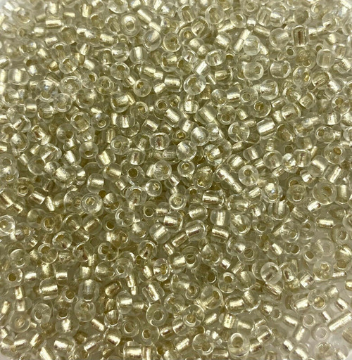 Clear Silver-Lined 6/0 seed beads