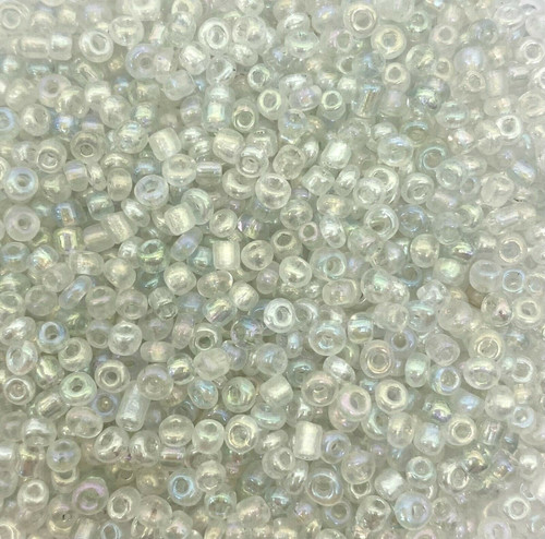 Clear Rainbow 6/0 seed beads