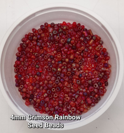 Crimson Rainbow 6/0 seed beads