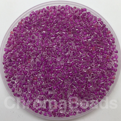 Magenta Inside Colour 8/0 seed beads