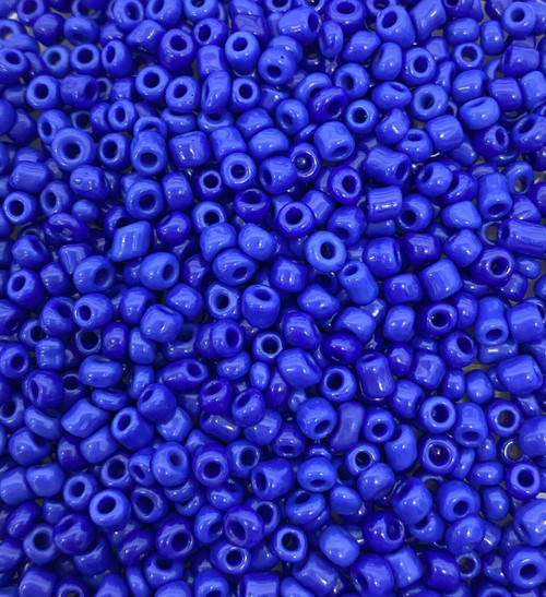 Deep Blue Opaque 8/0 seed beads