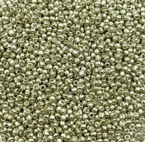 Silver Metallic 8/0 seed beads