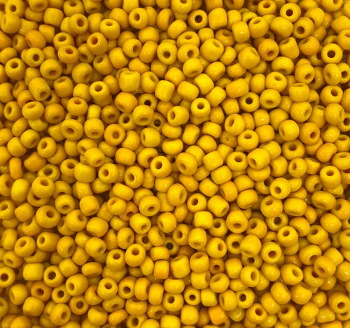 Sunshine Yellow Opaque 8/0 seed beads