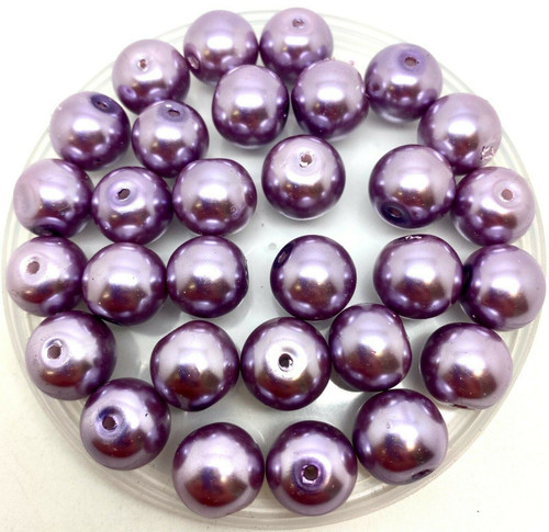 16oz=454g Bulk Assorted Shapes and Sizes 6-12mm Glass Beads Lavender, Infant Unisex, Purple