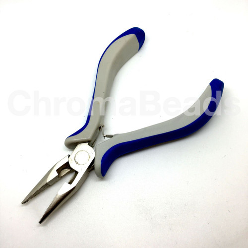 Jewellery Making Pliers - Chain Nose Cutter Pliers, blue & grey handles