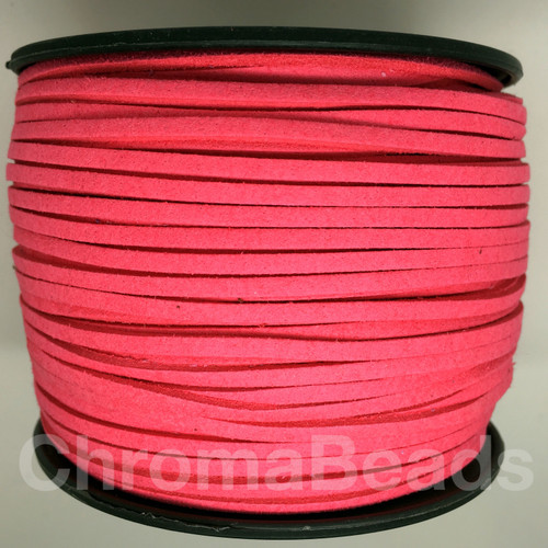 Hot Pink Faux Suede Cord