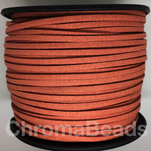 Terracotta Faux Suede Cord