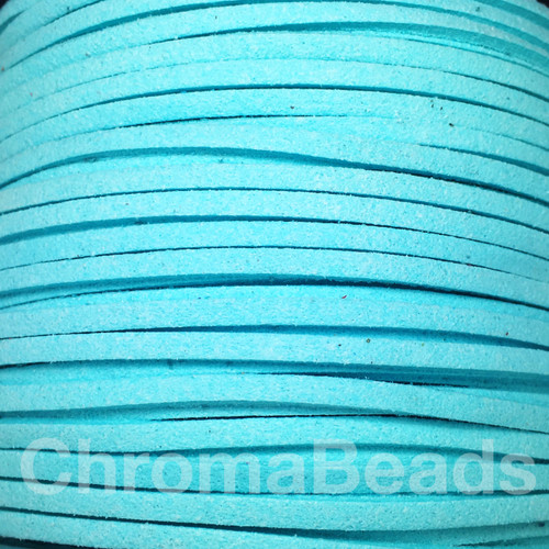 Turquoise Faux Suede Cord