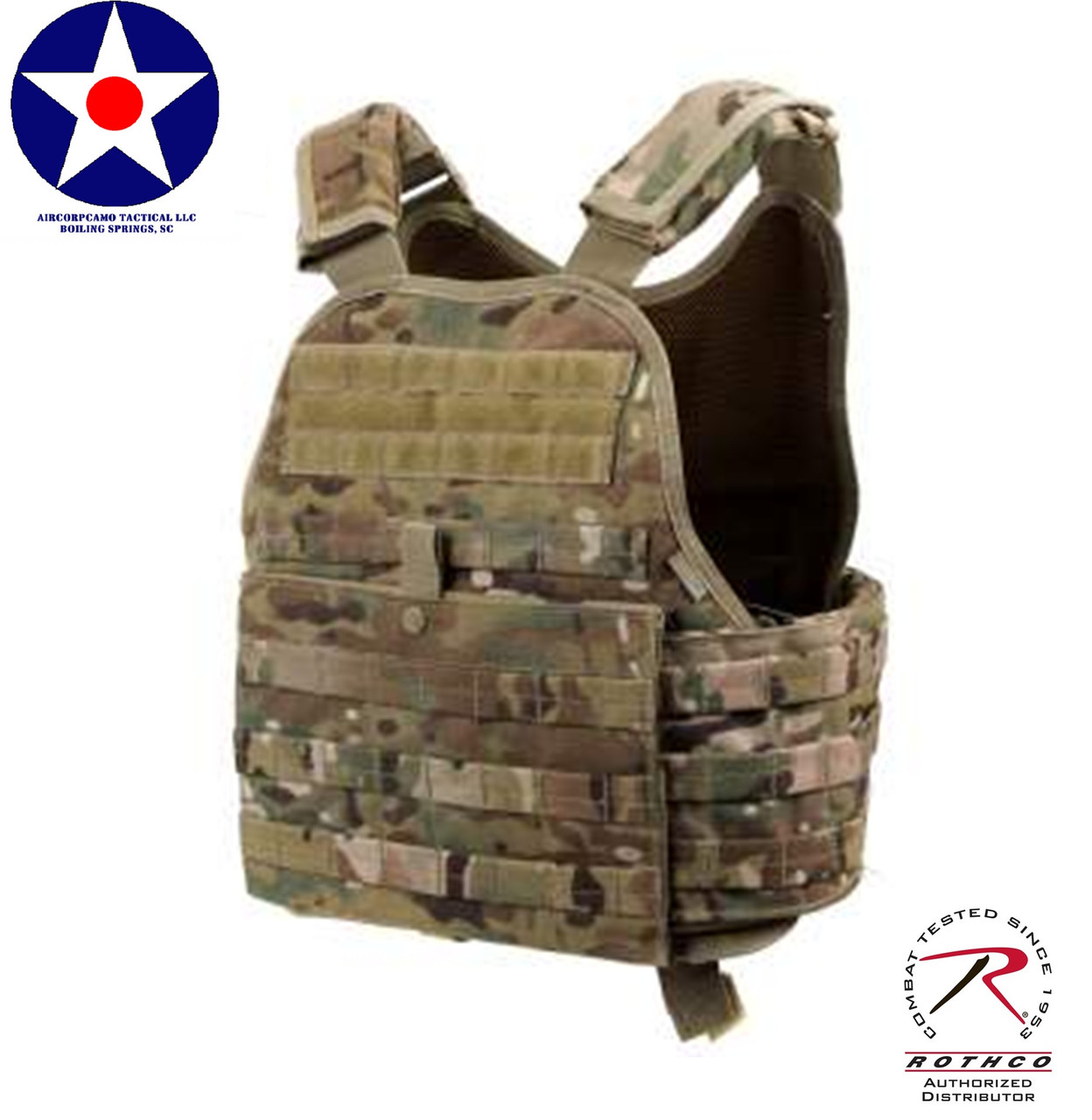 Multicam OCP Rothco MOLLE Plate Carrier Vest