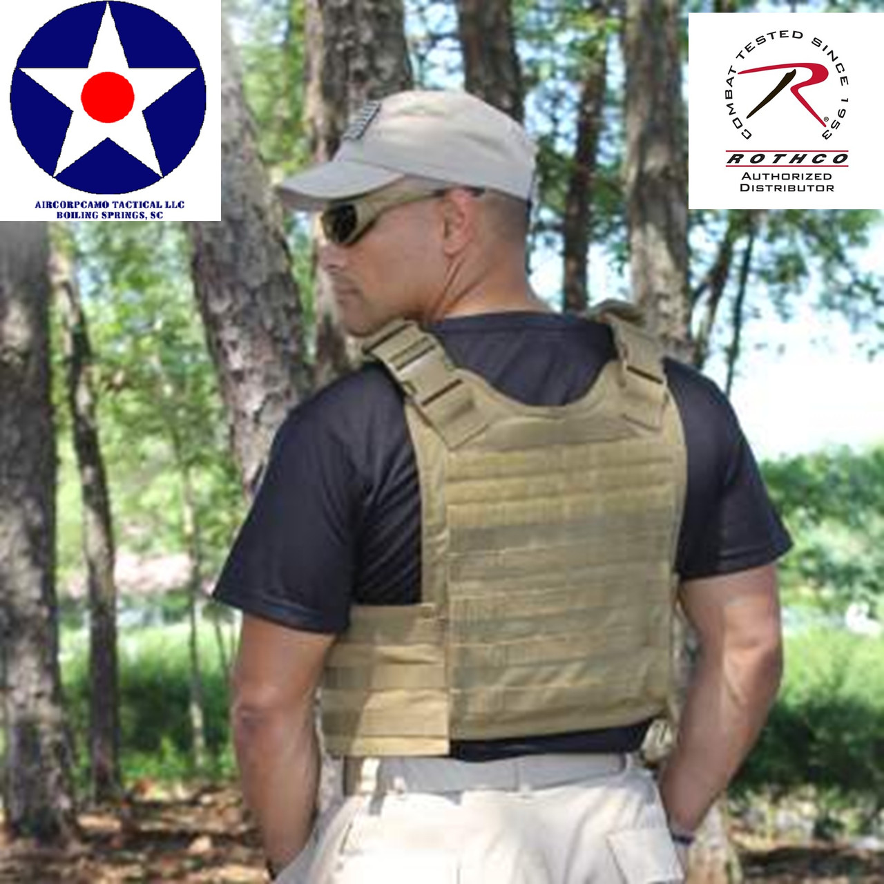 Multicam OCP Rothco MOLLE Plate Carrier Vest