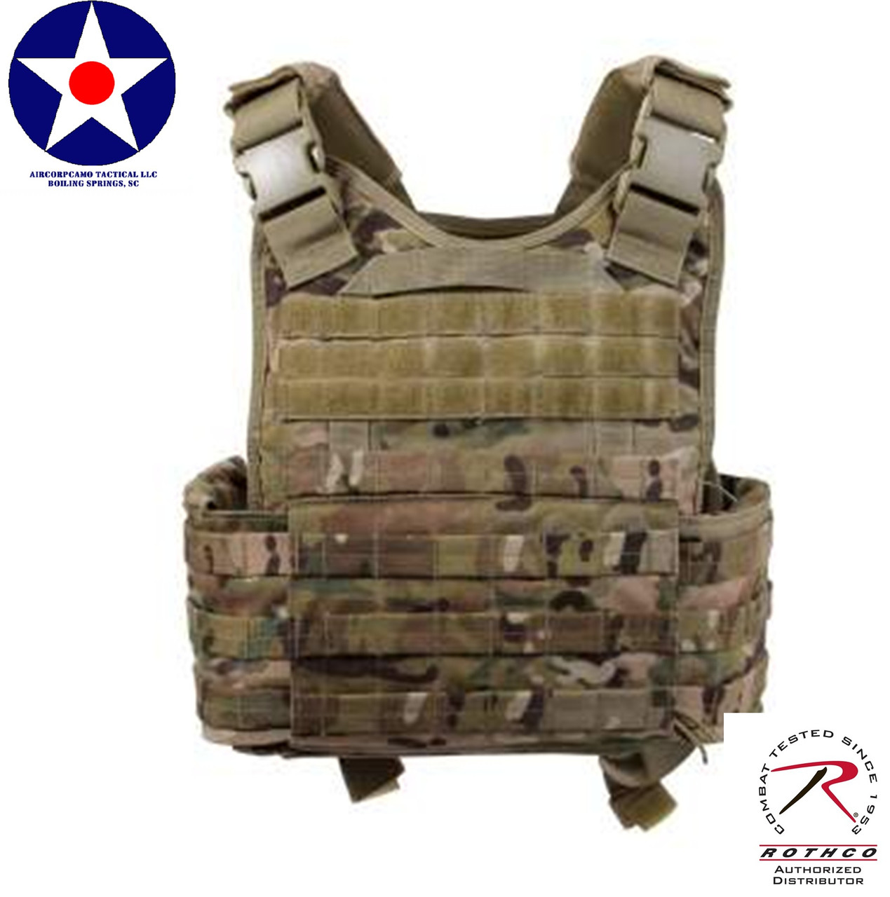 Multicam OCP Rothco MOLLE Plate Carrier Vest