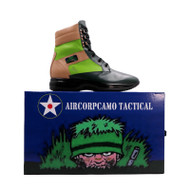 Custom Made To Order SUBDUED JUNGLE Hi top walking sneaker By Clifton Cason (US)