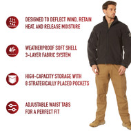 Rothco Special Ops Soft Shell Jacket worn in NBC Sci-Fi series "DEBRIS" 