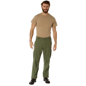 VINTAGE STYLE: Get the ultimate vintage look with our durable and lightweight cotton blend fatigue pants. Built to last and crafted for comfort, enjoy years of style in our timeless design.