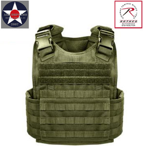 Olive Drab Green Rothco MOLLE Plate Carrier Vest